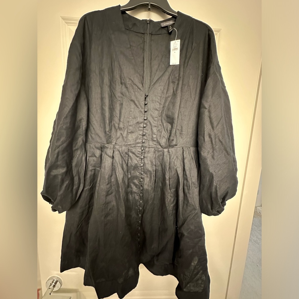 Banana Republic Black Linen Dress
